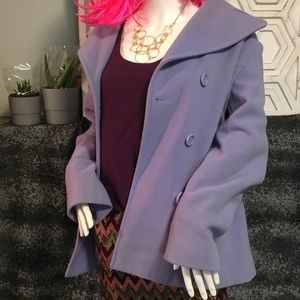 Anne Klein Pea coat in periwinkle